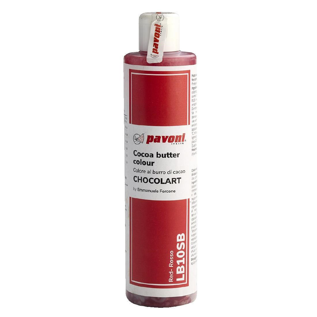 Pavoni Red Coloured Cocoa Butter 200g - KA363 Pavoni