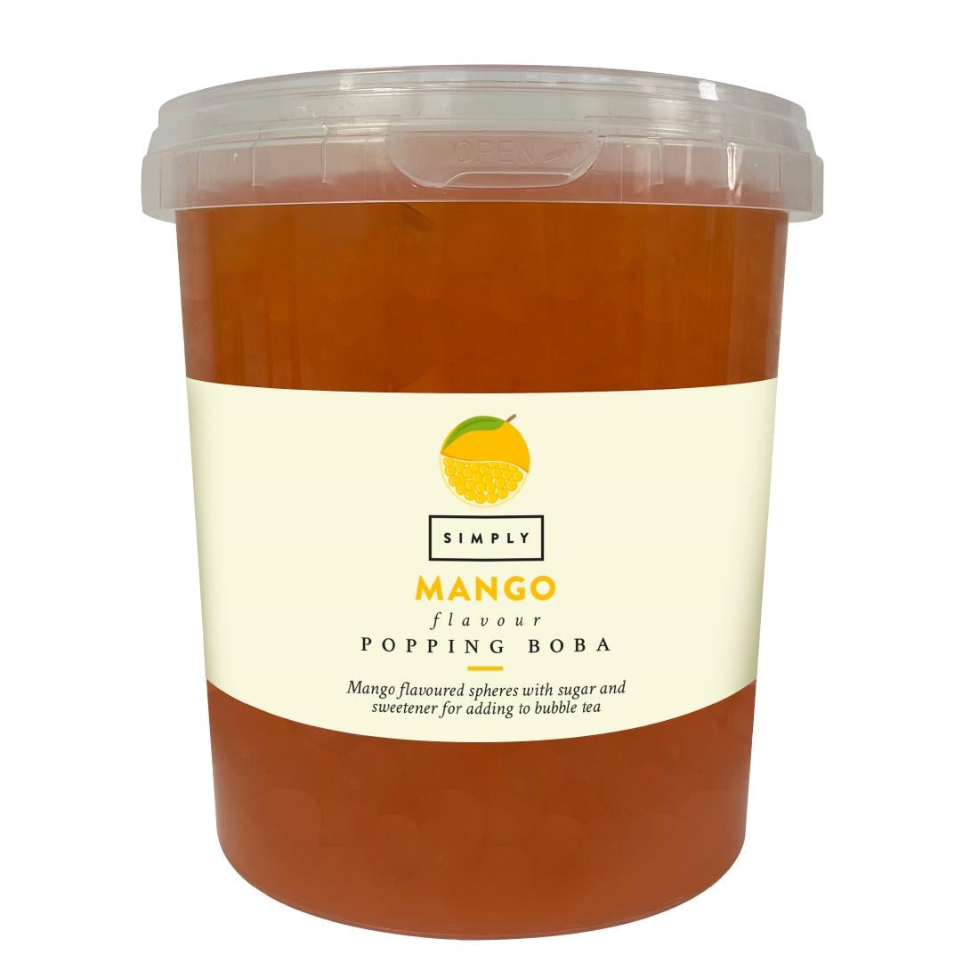 Simply Mango Popping Boba 870g - KA371 Simply
