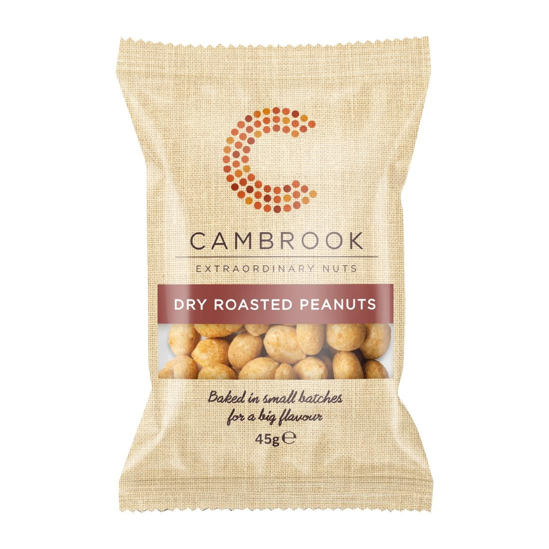 Cambrook Dry Roasted Peanuts Snack Pack 45g (Pack of 24) - KA482 Cambrook
