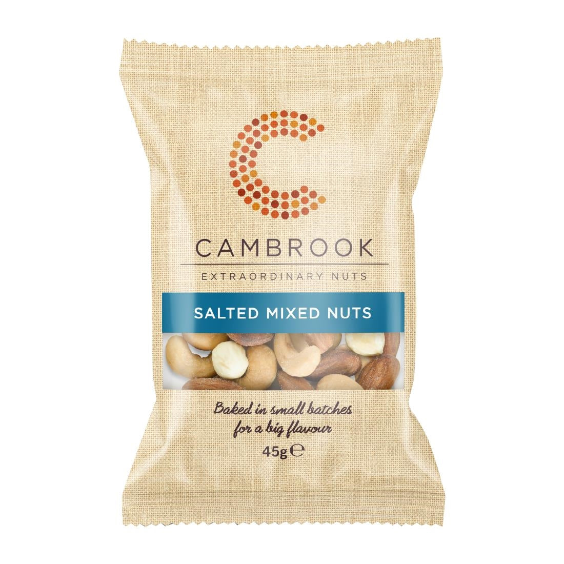 Cambrook Baked Salted Mixed Nuts Snack Pack 45g (Pack of 24) - KA485 Cambrook