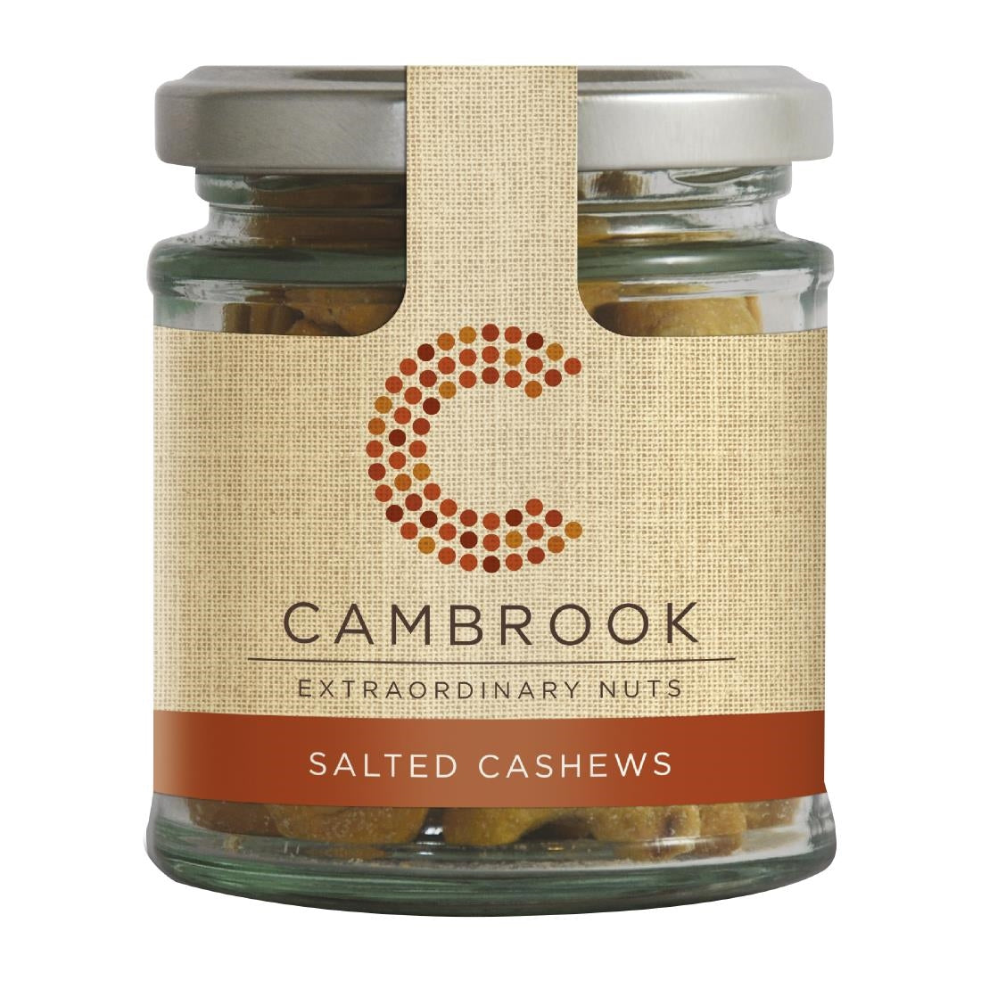 Cambrook Baked Salted Cashews Glass Jar 95g (Pack of 15) - KA489 Cambrook