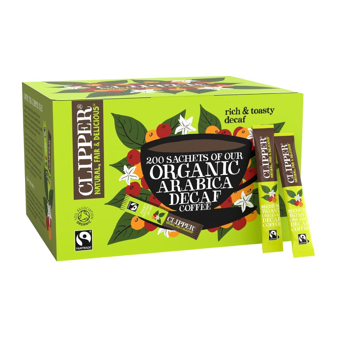 Clipper Fairtrade Organic Medium Roast Decaf Arabica Coffee Sachets - KA509 Clipper