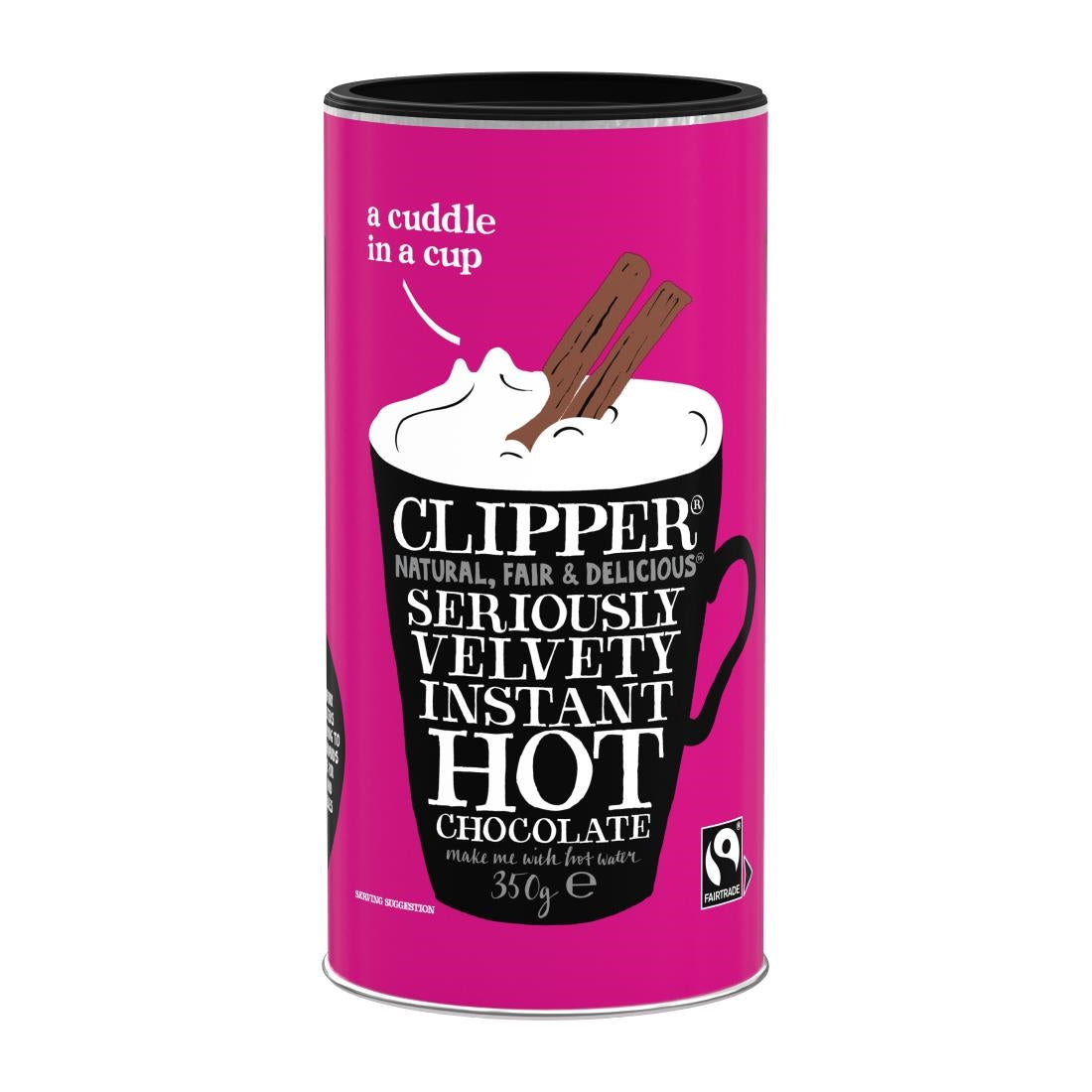 Clipper Fairtrade Seriously Velvety Hot Chocolate 350g - KA512 Clipper