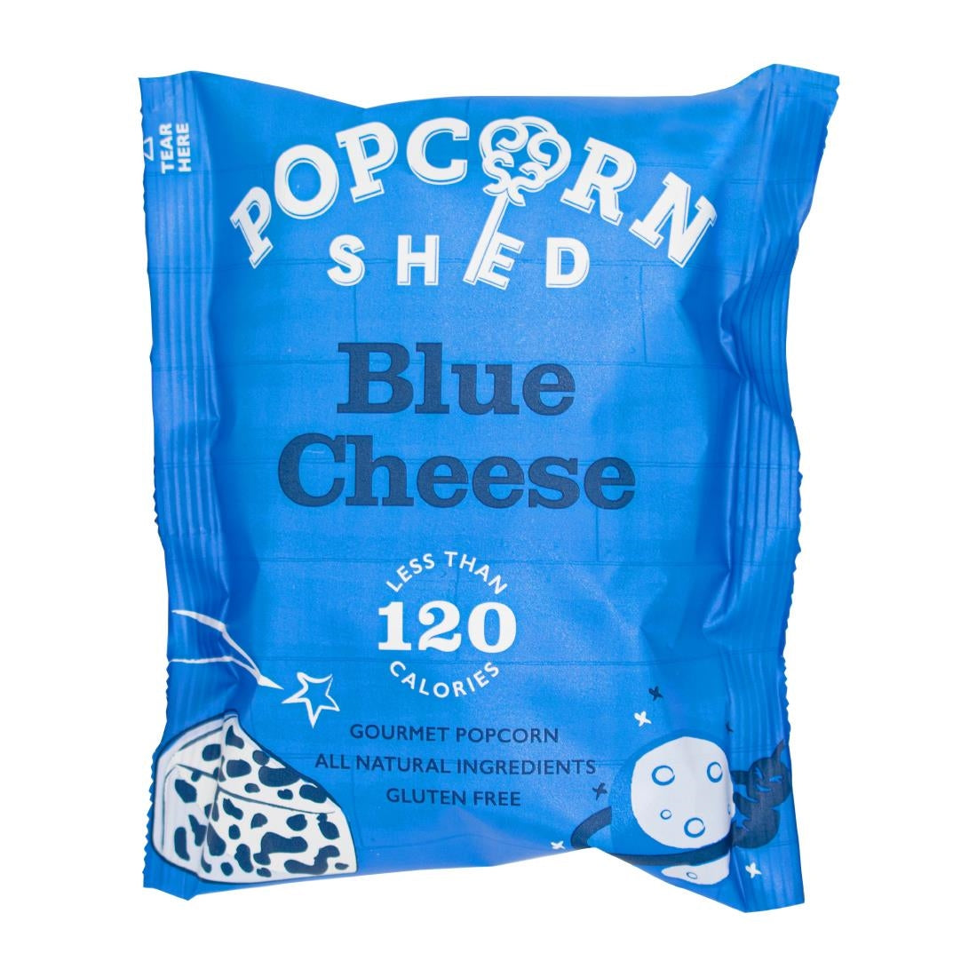 Popcorn Shed Blue Cheese Popcorn Snack Pack 16g (Pack of 16) - KA531 Popcorn Shed