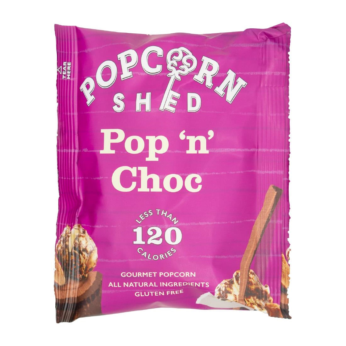 Popcorn Shed Pop N Choc Popcorn Snack Pack 24g (Pack of 16) - KA533 Popcorn Shed