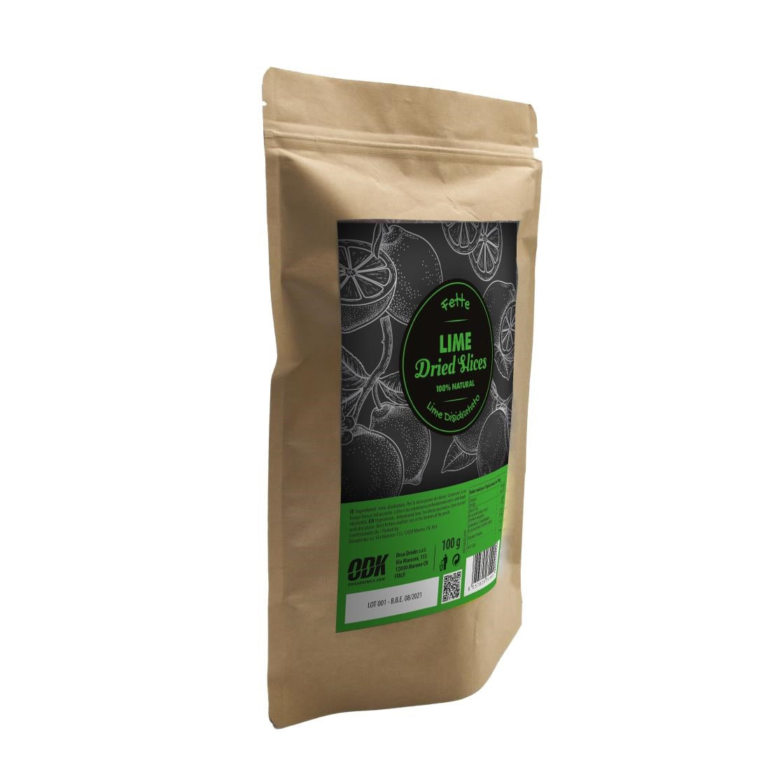 ODK Dried Fruit Lime Slices 100g - KA574 ODK