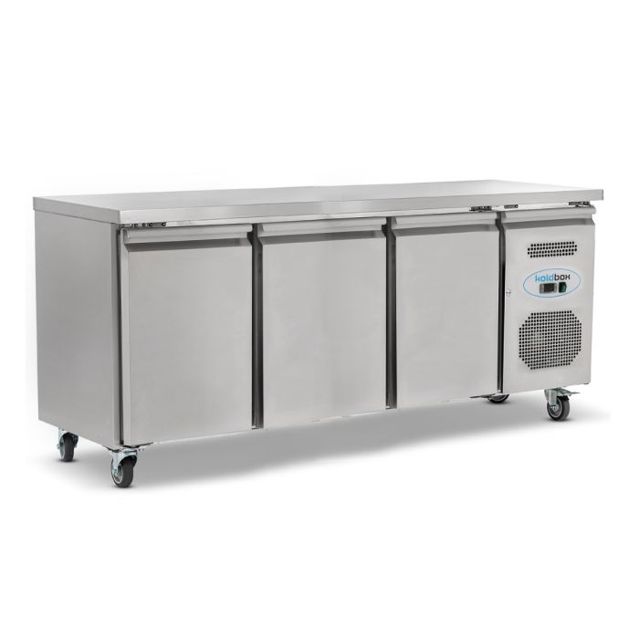 Koldbox 3 Door GN1/1 Refrigerated Counter 417L Gastronorm Fridge - KXRC3 Refrigerated Counters - Triple Door Koldbox