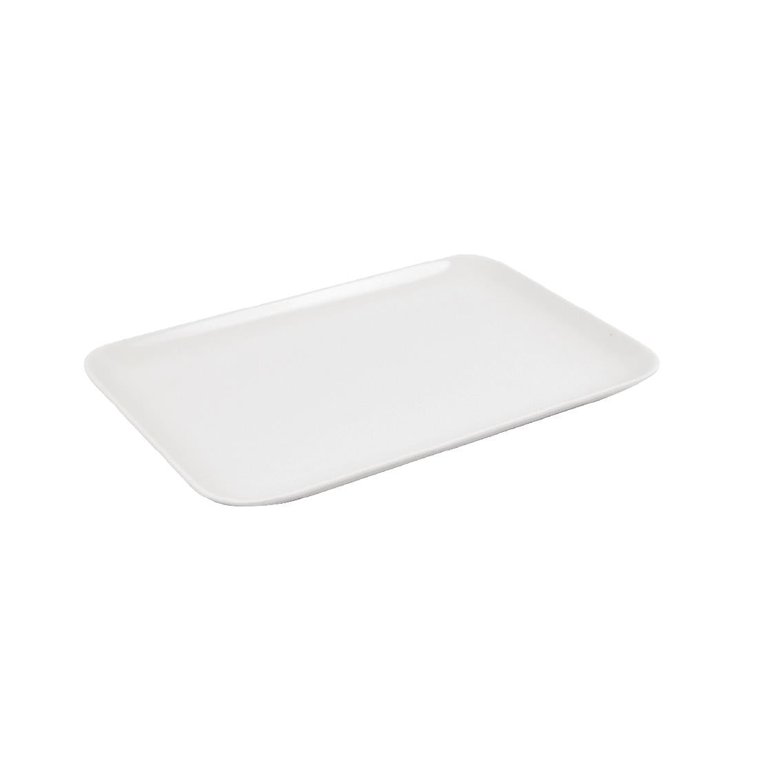 Dalebrook Melamine Small Rectangular Platter White 240mm - L288 Dalebrook