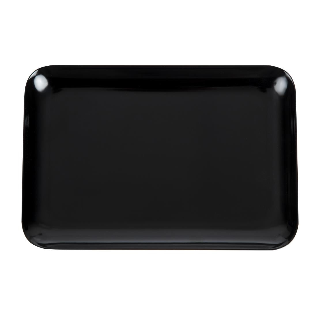 Dalebrook Melamine Small Rectangular Platter Black 240 x 160mm - L289 Dalebrook