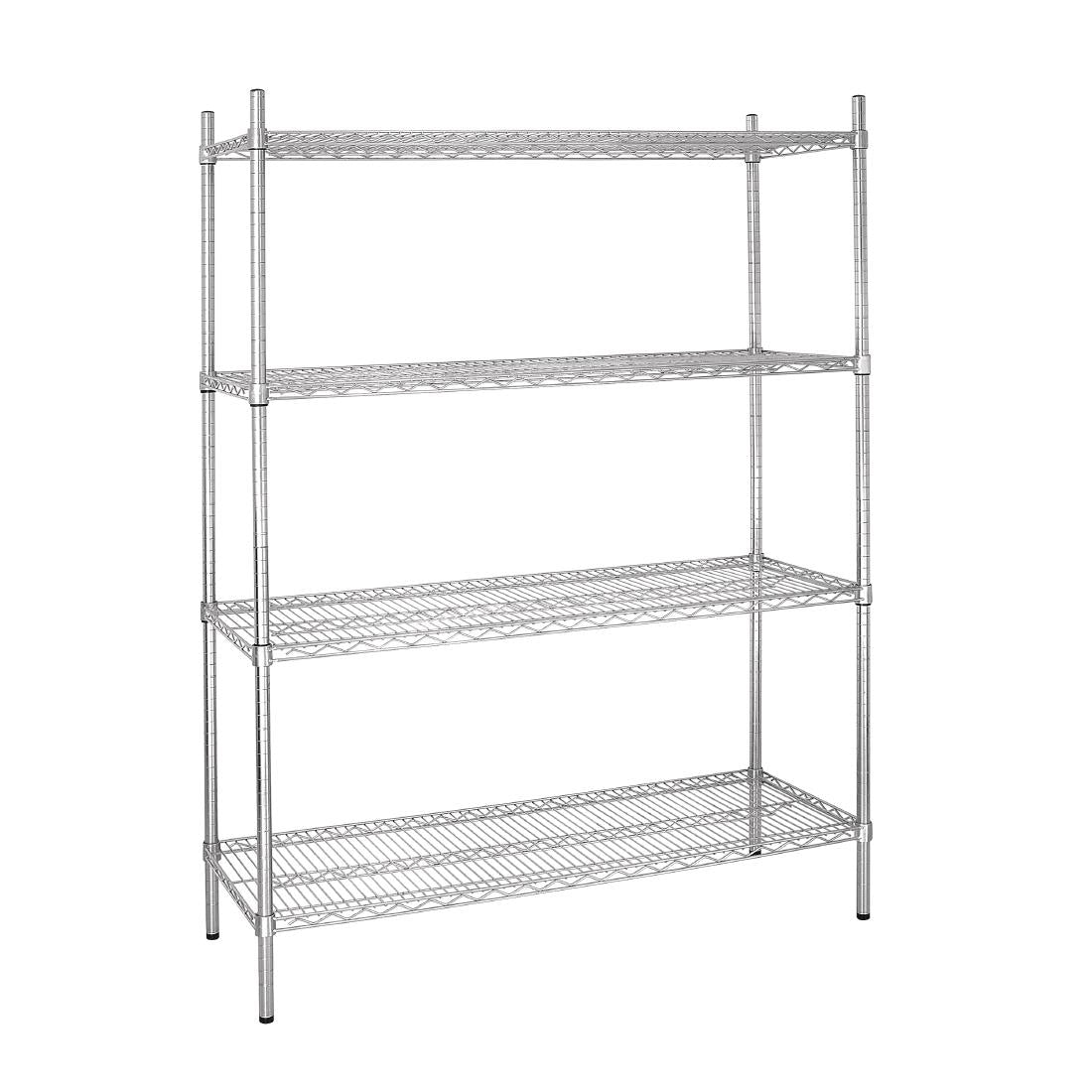 Vogue 4 Tier Wire Shelving Kit 1525x460mm - L929 Vogue