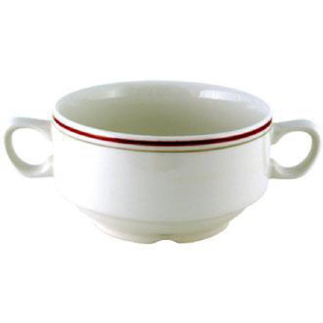 Churchill Nova Clyde Handled Soup Bowls 398ml (Pack of 24) - M055 Bowls Churchill