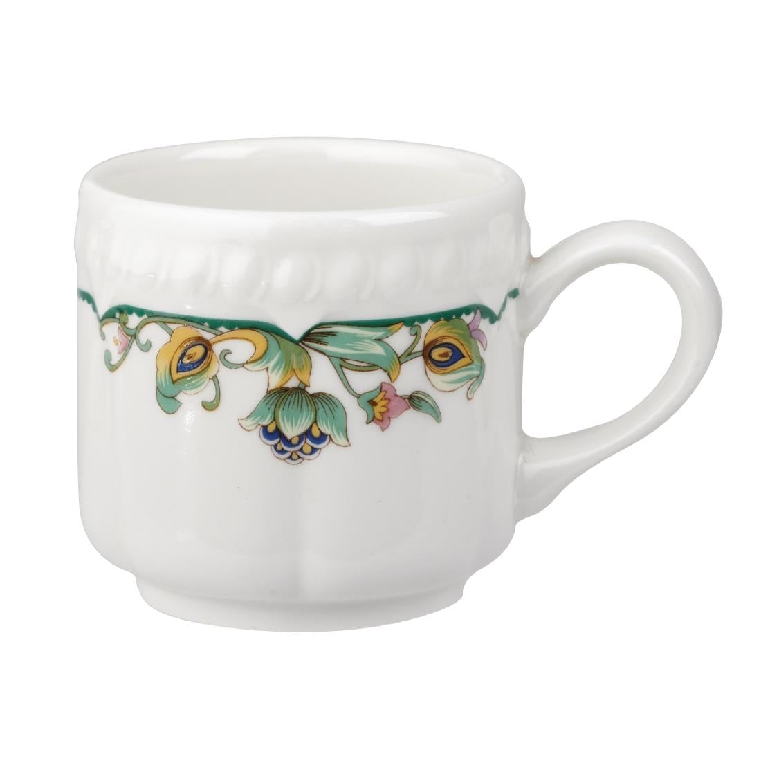 Churchill Buckingham Sumatra Stackable Cups 114ml (Pack of 24) - M481 Cups and Mugs Churchill