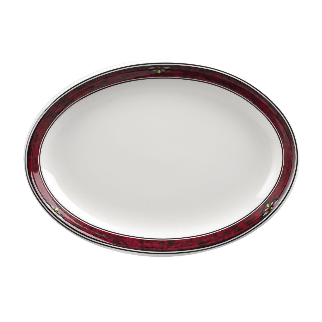 Churchill Milan Oval Platters 202mm (Pack of 12) - M767 Churchill Super Vitrified Churchill