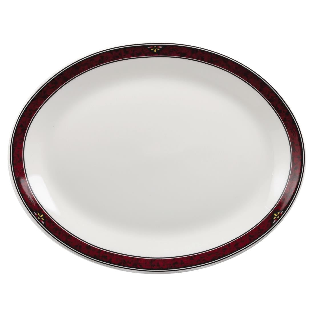 Churchill Milan Oval Platters 305mm (Pack of 12) - M769 Churchill Super Vitrified Churchill