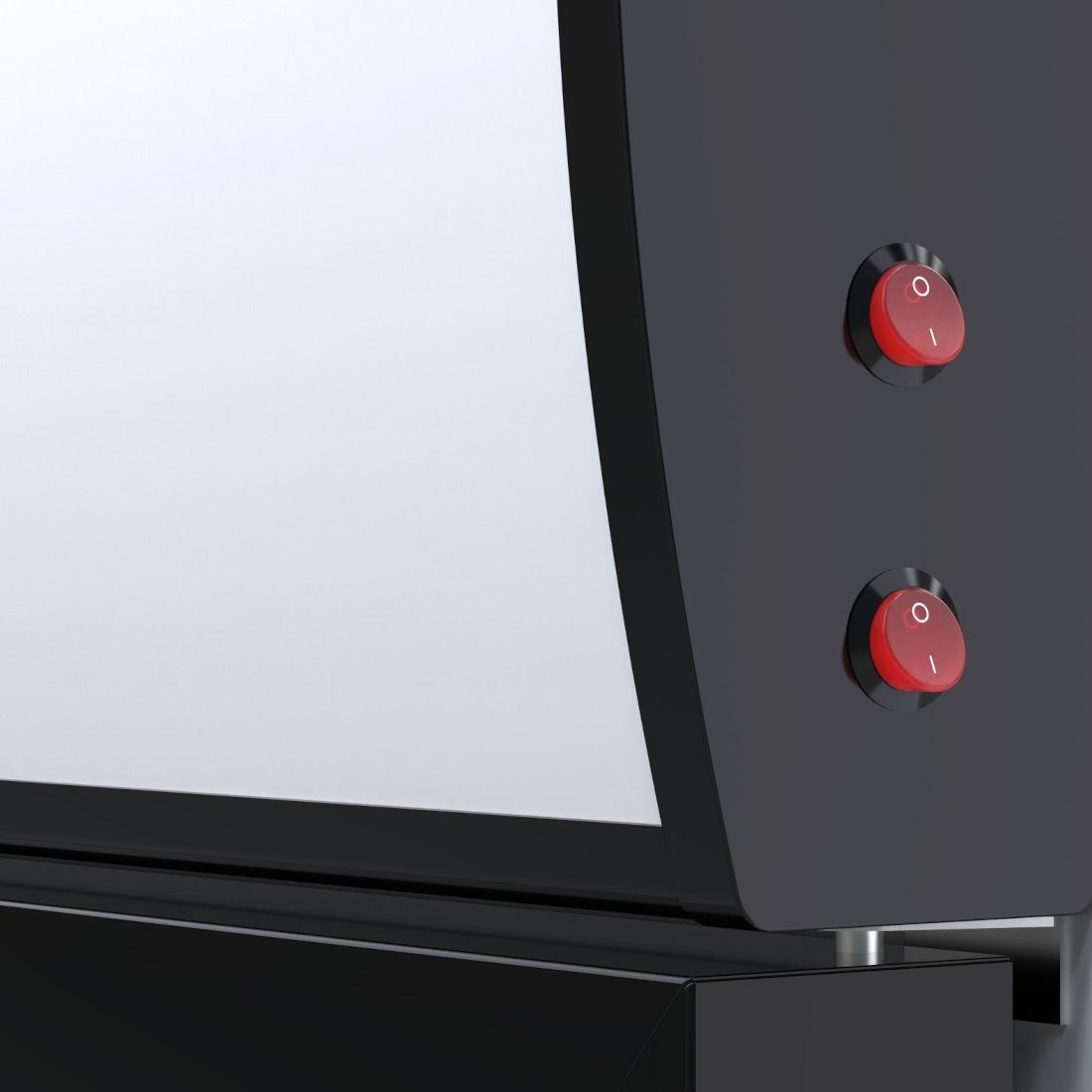 Empire Premium Double Hinged Door Display Cooler with Merchandising Canopy - SS-P688WB-A-EE Upright Double Glass Door Chillers Empire