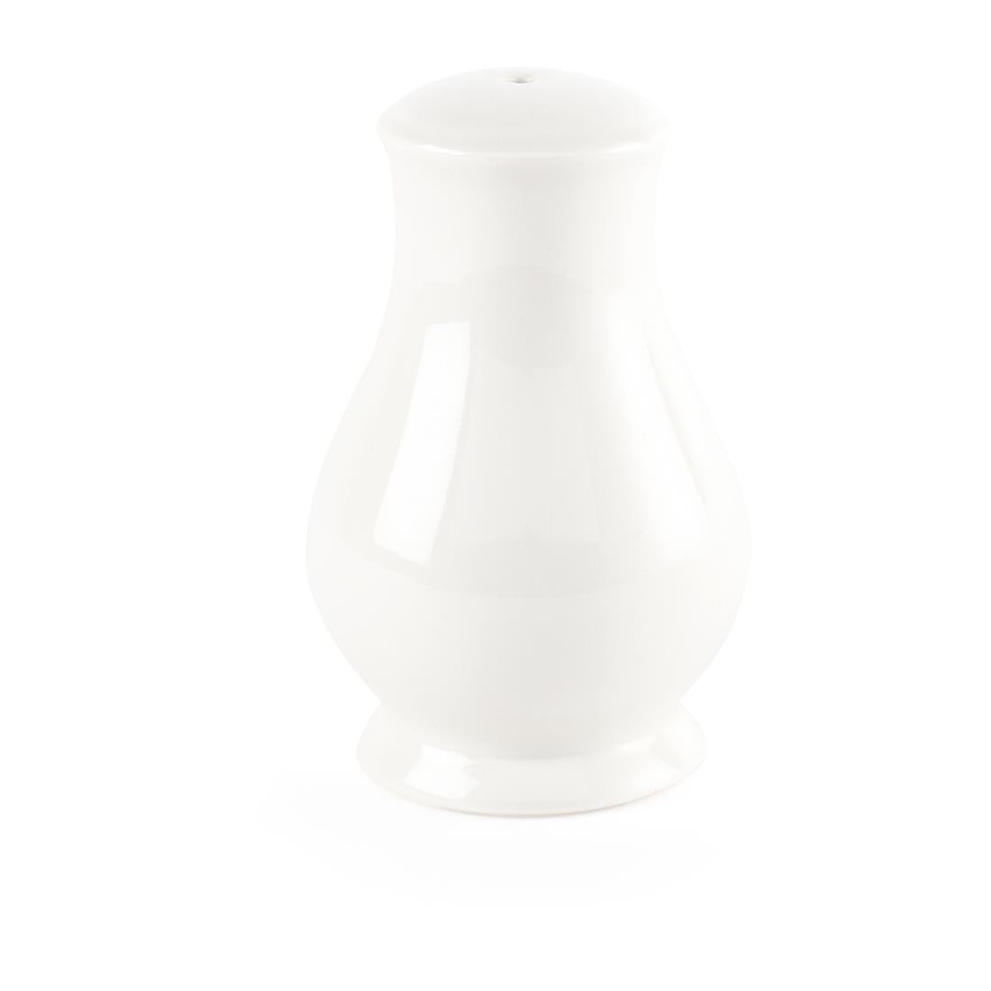 Churchill Whiteware Sandringham Salt Shakers 82mm (Pack of 12) - P288 Churchill Super Vitrified Churchill