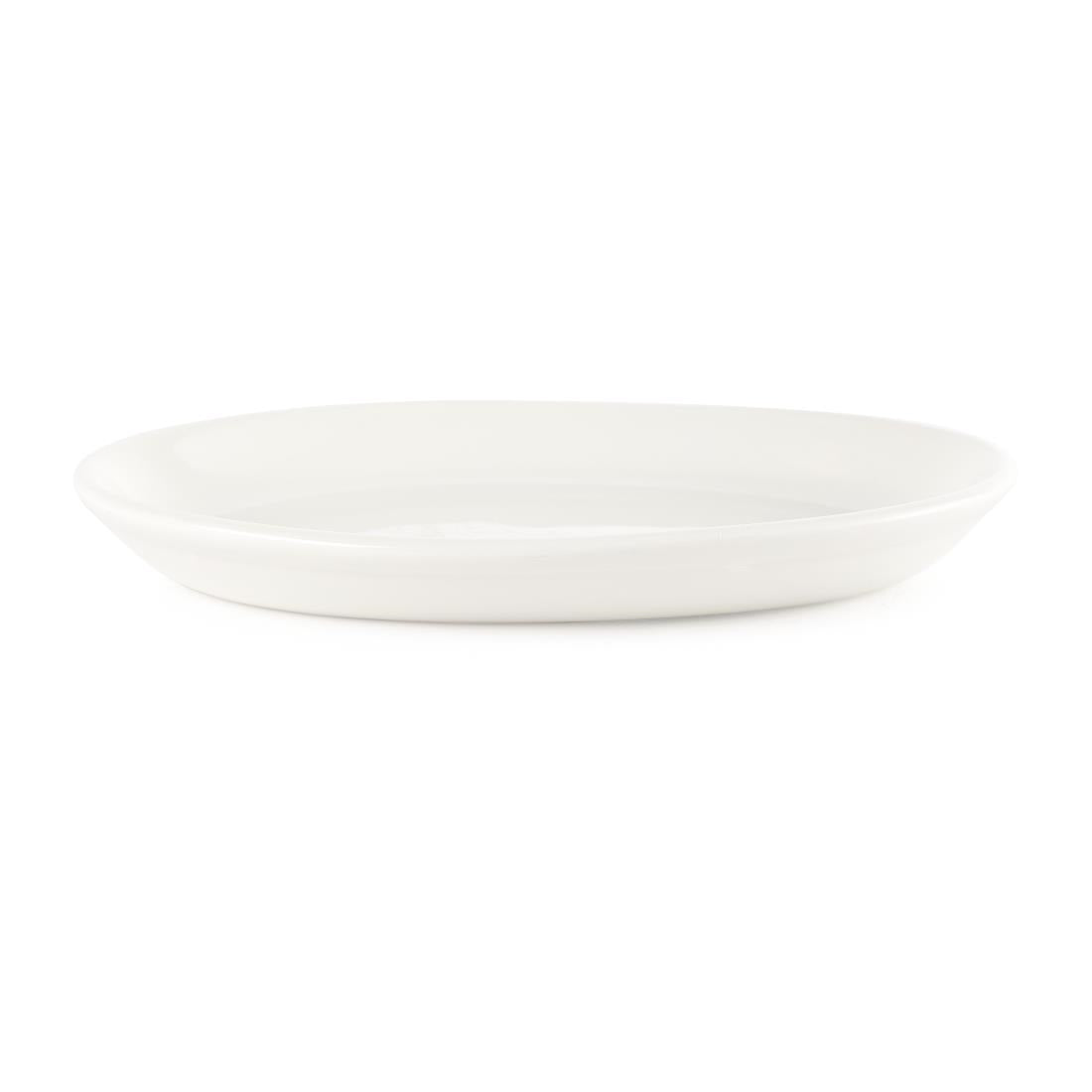 Churchill Whiteware Oval Platters 202mm (Pack of 12) - P291 Churchill Super Vitrified Churchill
