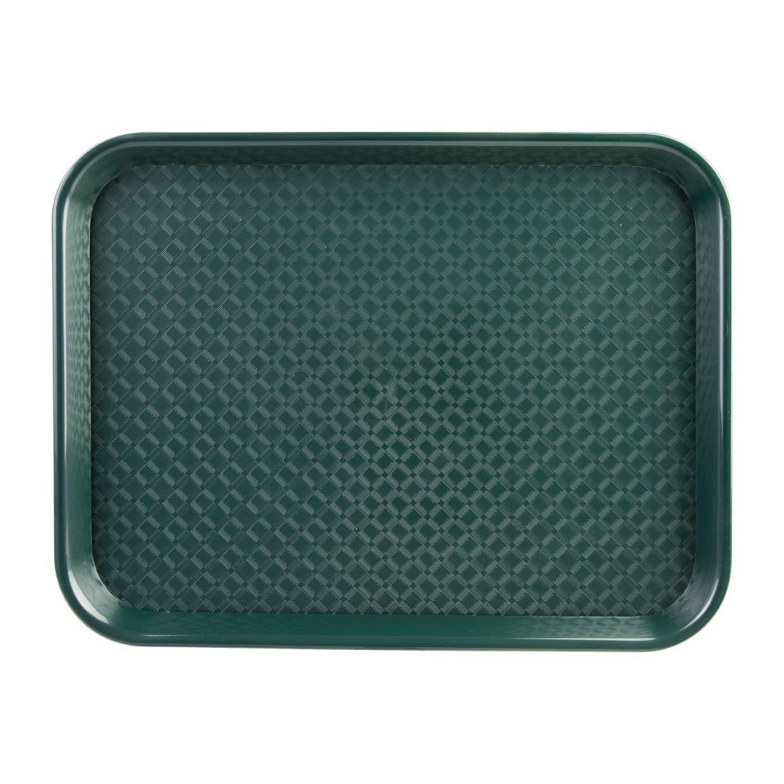 Olympia Kristallon Large Polypropylene Fast Food Tray Green 450mm - P511 Olympia