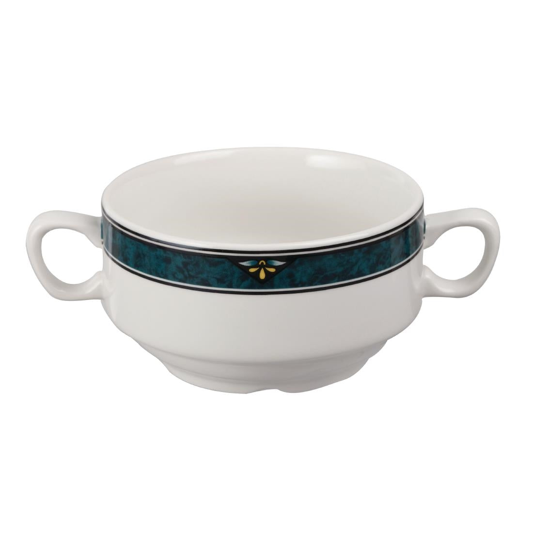 Churchill Verona Handled Soup Bowls 398ml (Pack of 24) - P646 Bowls Churchill