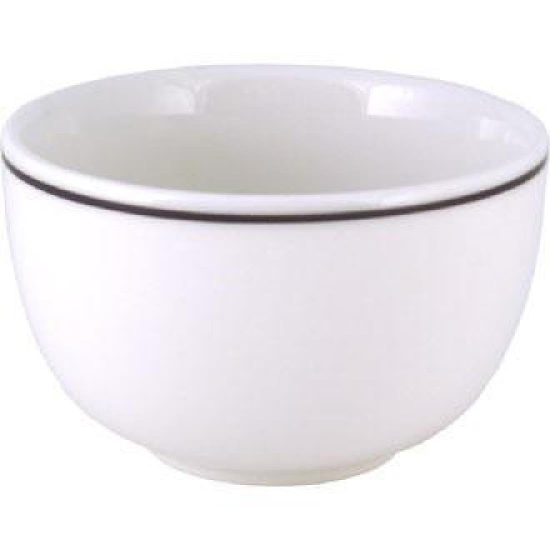 Churchill Black Line Sugar Bowls 89mm (Pack of 12) - P704 Bowls Churchill