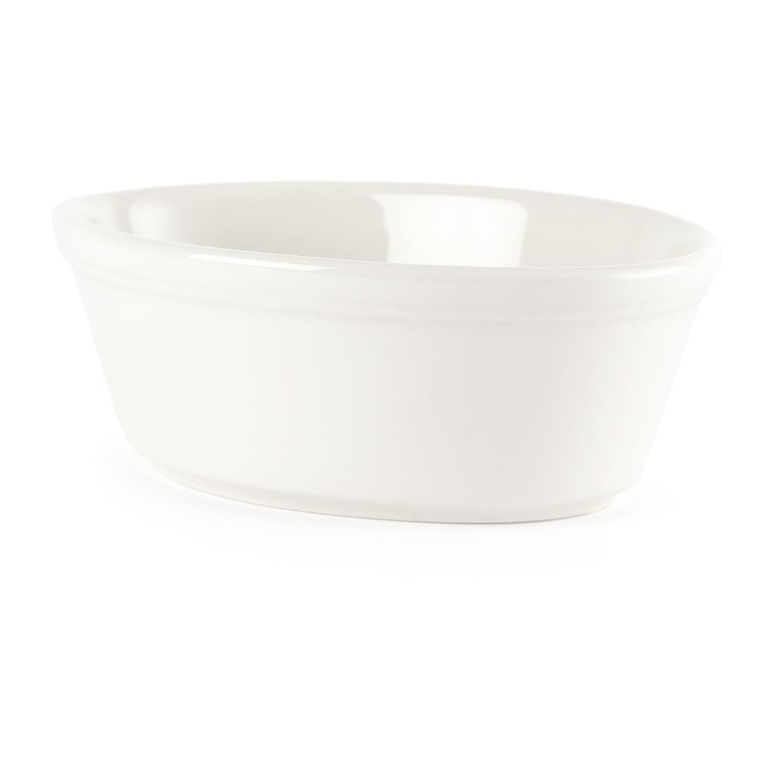 Churchill Oval Pie Dishes 150mm (Pack of 12) - P776 Churchill Super Vitrified Churchill