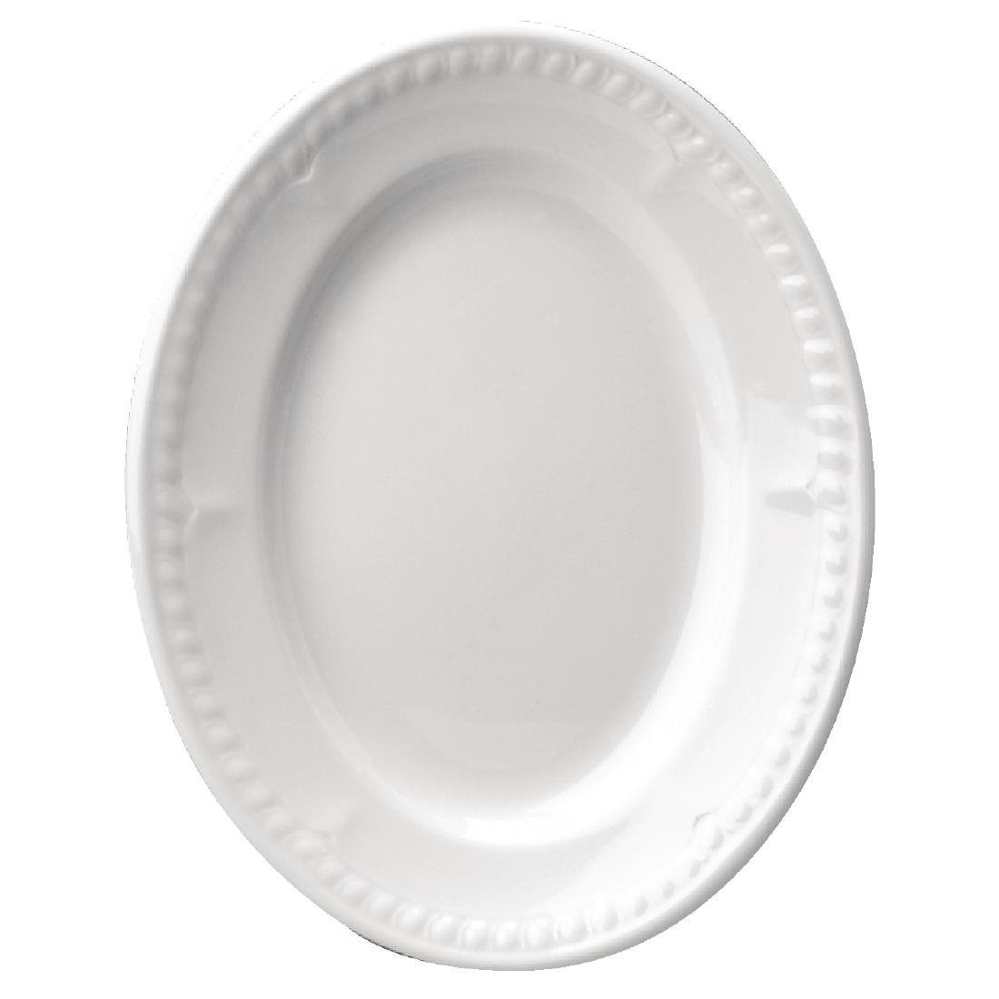 Churchill Buckingham Oval Platters 204mm (Pack of 12) - P859 Churchill Super Vitrified Churchill