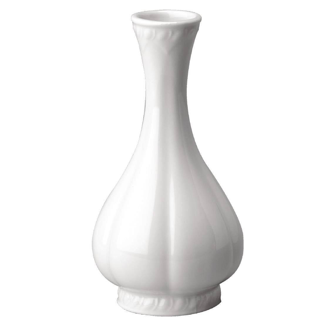 Churchill Buckingham White Bud Vases 140mm (Pack of 6) - P869 Churchill Super Vitrified Churchill