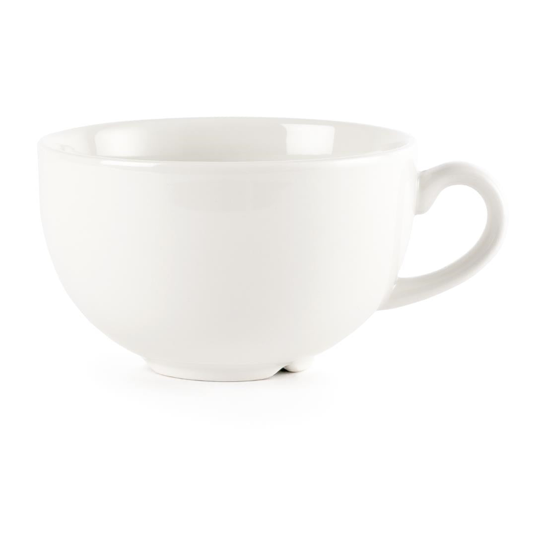 Churchill Plain Whiteware Cappuccino Cups 340ml (Pack of 24) - P883 Cups and Mugs Churchill