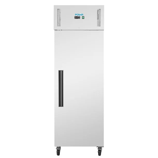 Polar G-Series Forced Air Upright Freezer 600Ltr Stainless Steel | PG593 Refrigeration Uprights - Single Door Polar
