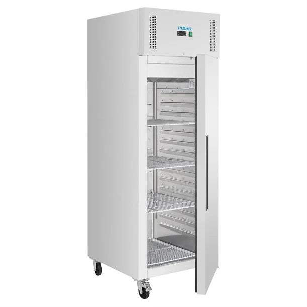 Polar G-Series Forced Air Upright Freezer 600Ltr Stainless Steel | PG593 Refrigeration Uprights - Single Door Polar