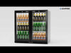 Empire Core Double Door 208L Bottle Cooler – Hinged Door Commercial Back Bar Fridge | CL-210H-P Double Door Bottle Coolers Empire Supplies