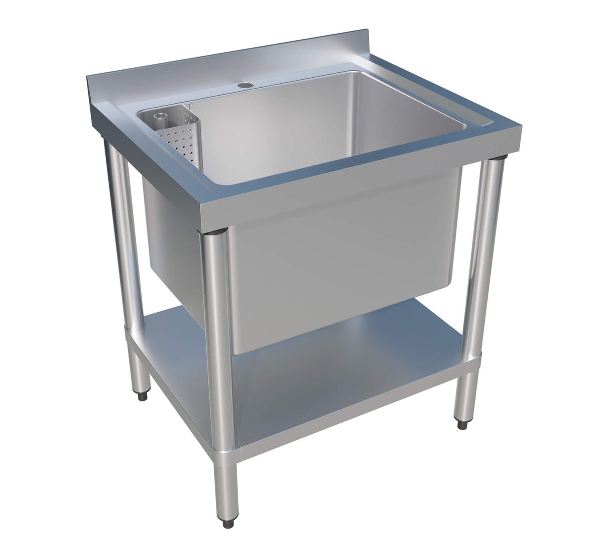 Empire Stainless Steel Midi Pot Wash Sink with Undershelf - PW-750-CB-1 Pot Wash Sinks Empire