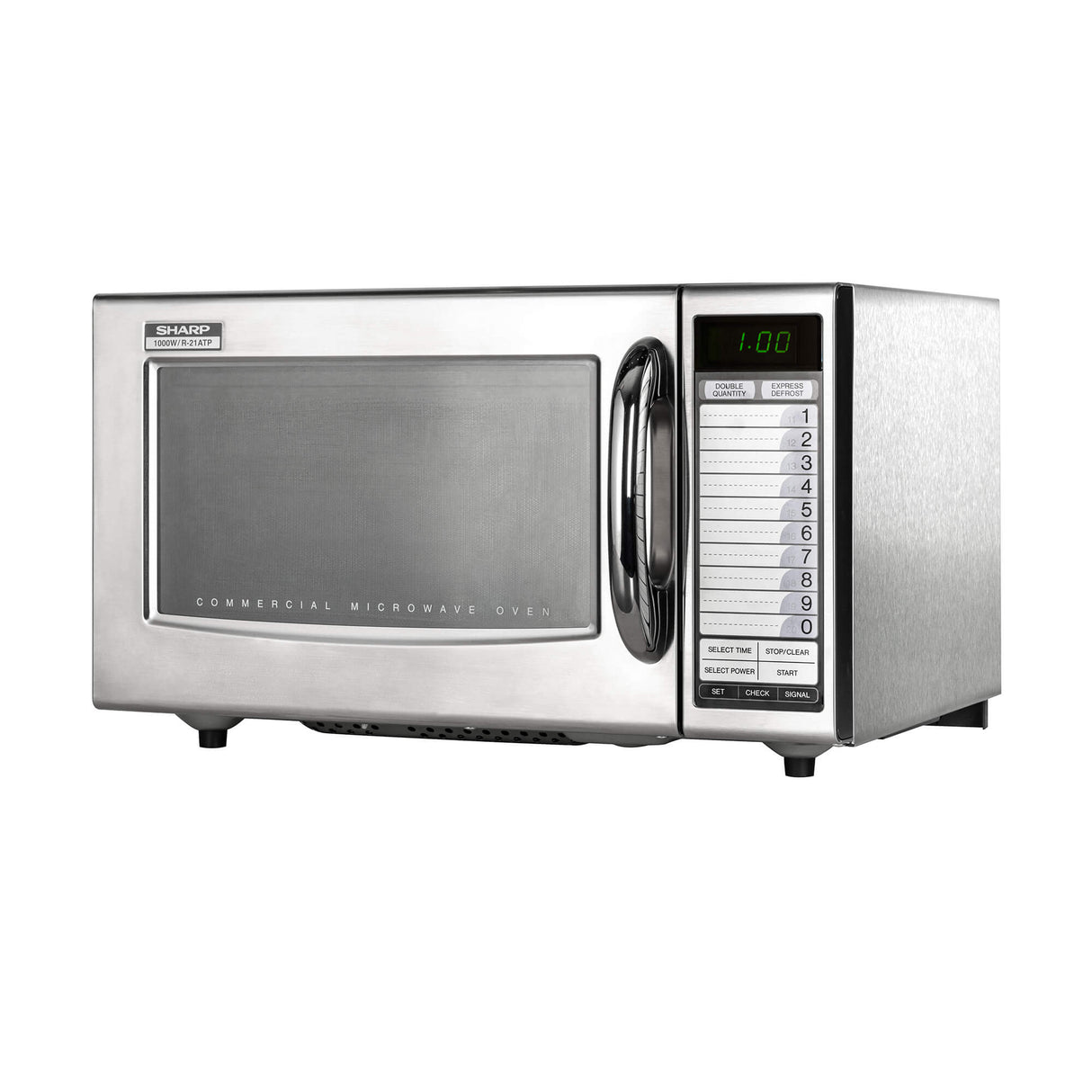 Sharp R21AT Commercial Microwave Oven – 1000W | Touch Control, 20 Presets, Express Defrost | 3-Year Warranty Microwaves SHARP