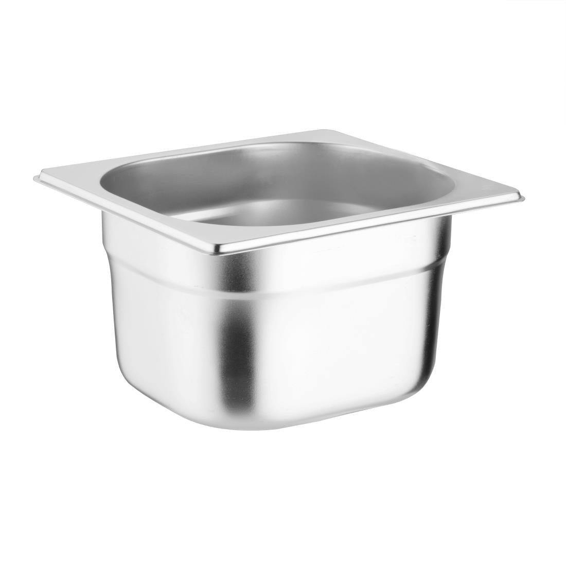 Vogue Stainless Steel Gastronorm Tray Set with Lids 1/6 (Pack of 4) - S431 Vogue