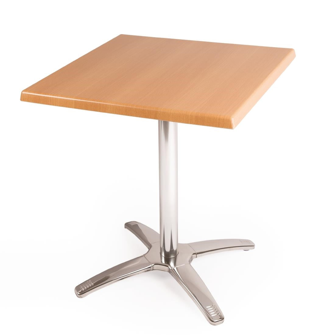 Bolero Square Beech Tabletop and Base - SA224 Faux Wooden Tables Bolero
