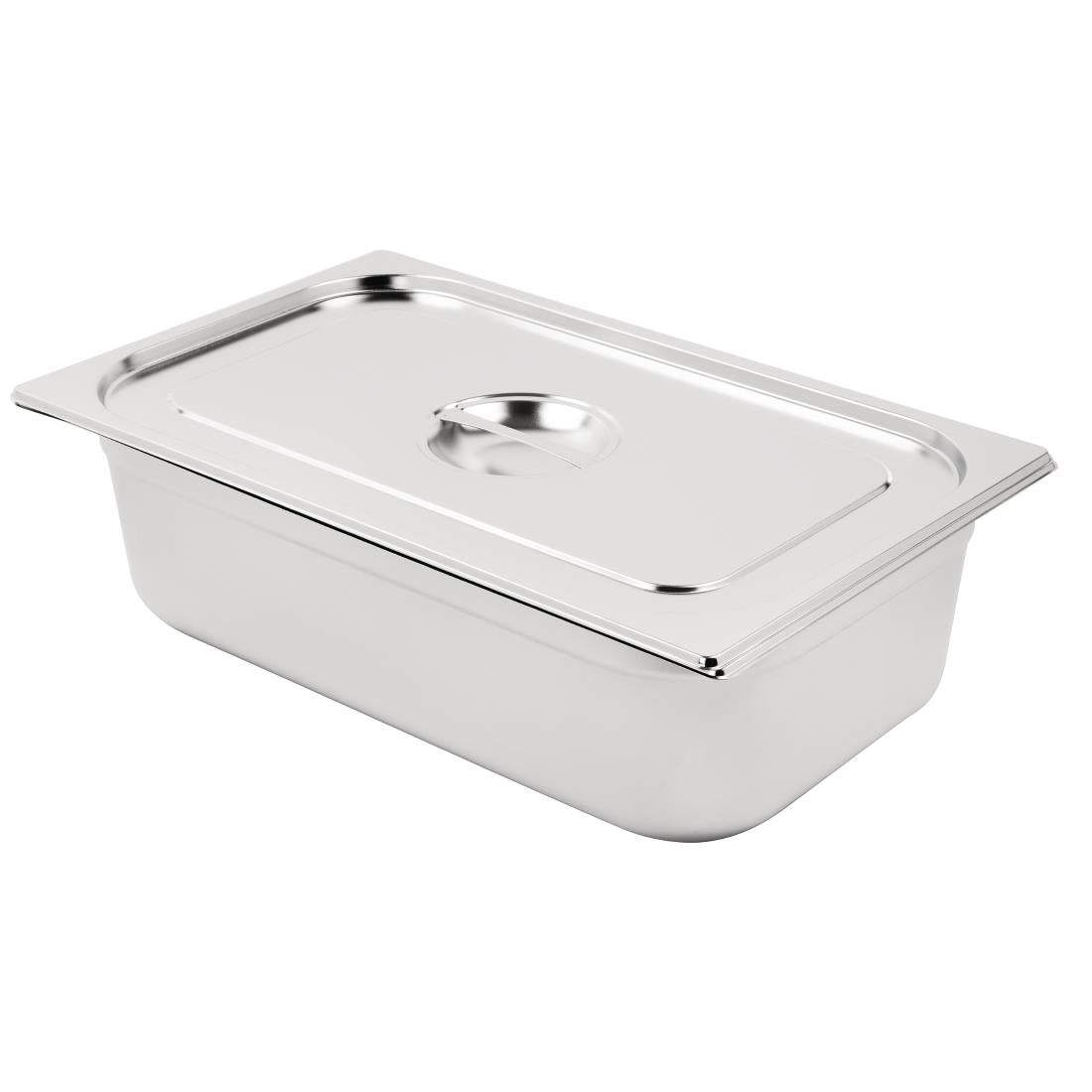 Vogue Stainless Steel 1/1 Gastronorm Tray with Lid - SA248 Vogue