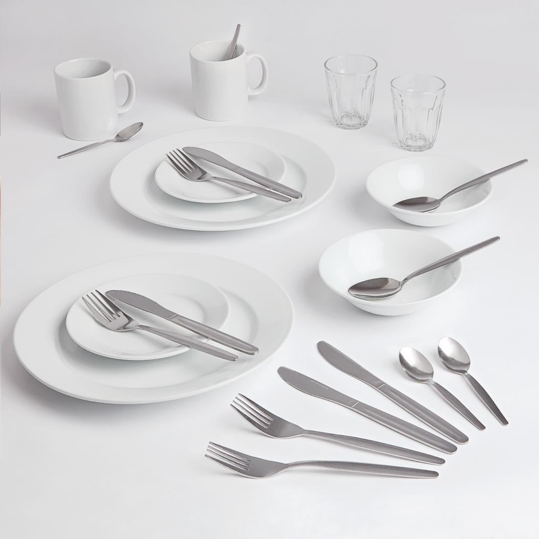 Student Accommodation Crockery and Cutlery Set - SA460 Olympia