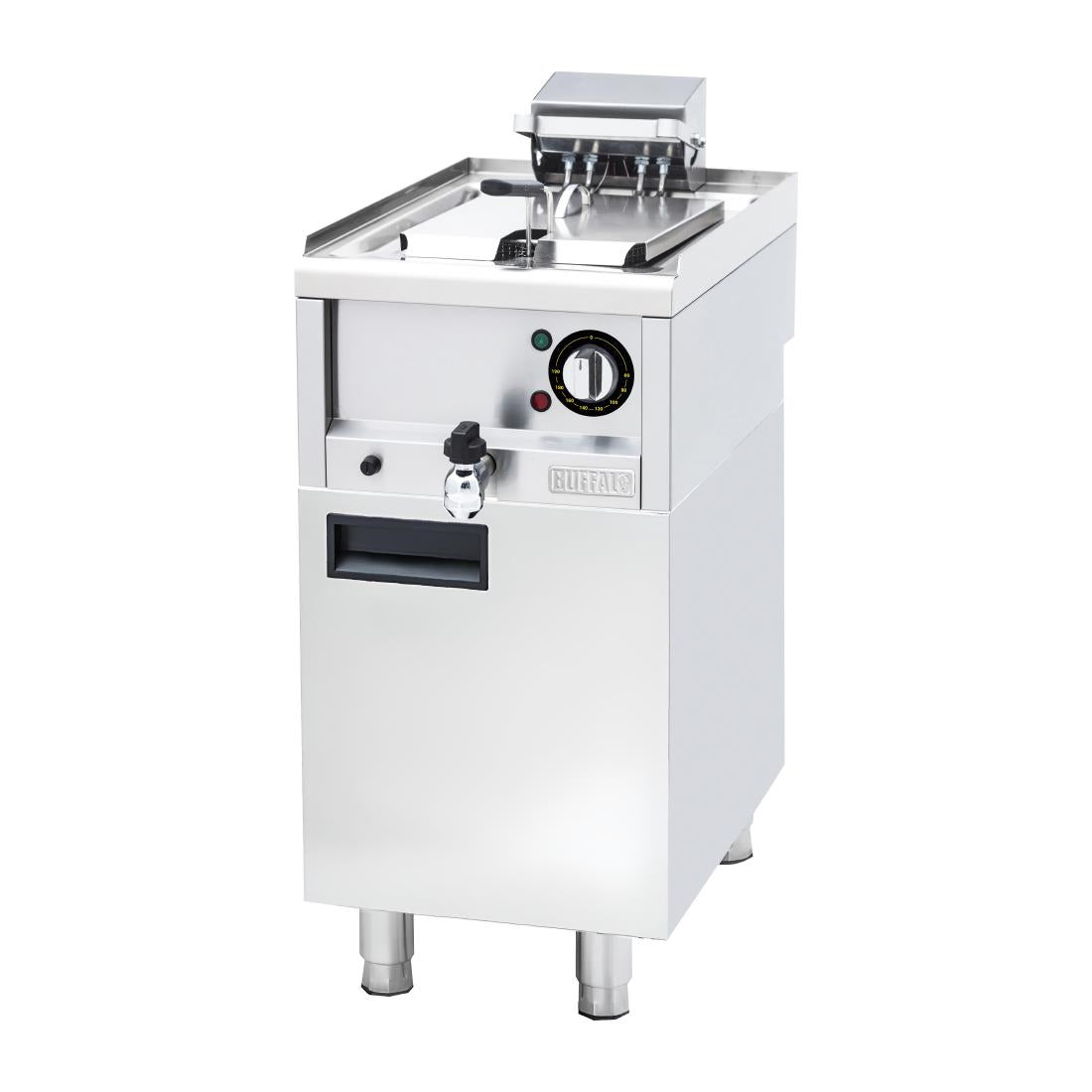 Buffalo 600 Series Freestanding Single Tank Electric Fryer 8Ltr - SA781 Freestanding Electric Fryers Buffalo