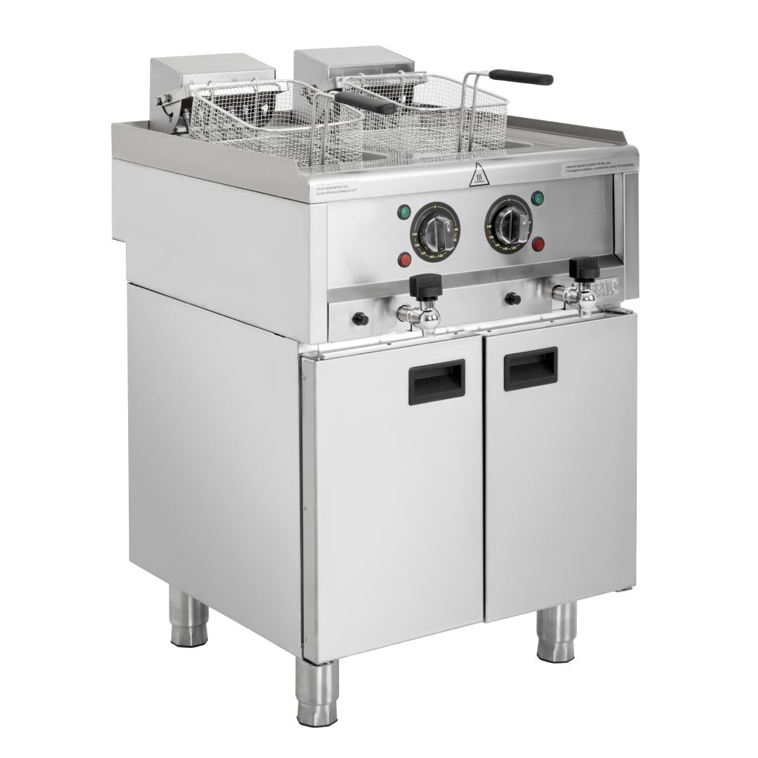 Buffalo 600 Series Freestanding Twin Tank Electric Fryer 2x 8Ltr - SA782 Freestanding Electric Fryers Buffalo