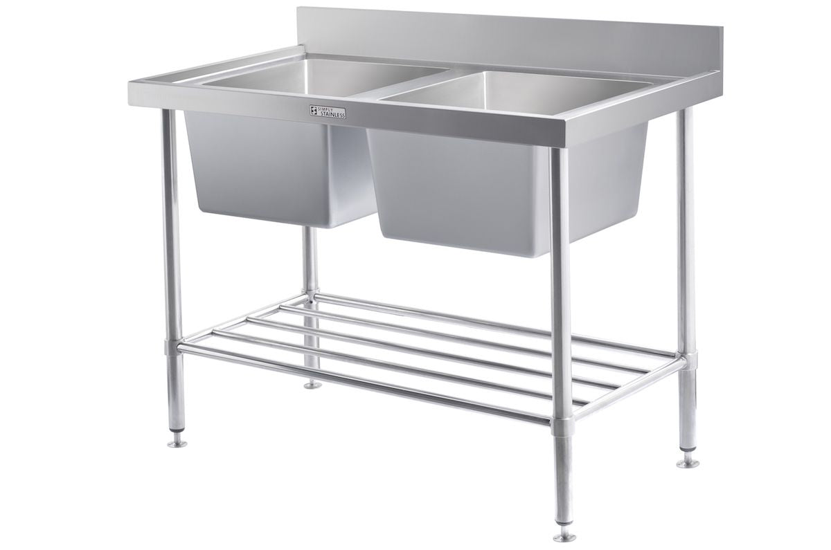 Simply Stainless Double Bowl Sink - SS061200 - Graded Item Double Bowl Sinks Simply Stainless
