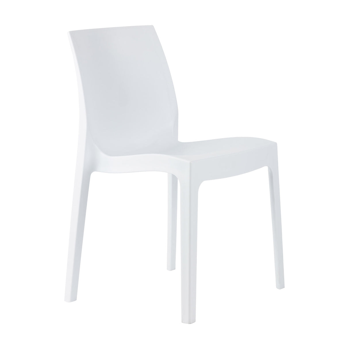 Tabilo Strata Polypropylene Chair - White Canteen / Break out chair Tabilo