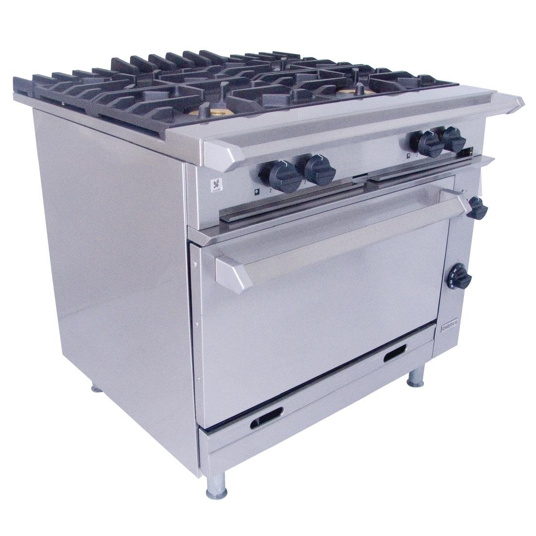 Falcon Chieftain 4 Burner Propane Gas Oven Range G1006X-LPG - T516-P Falcon