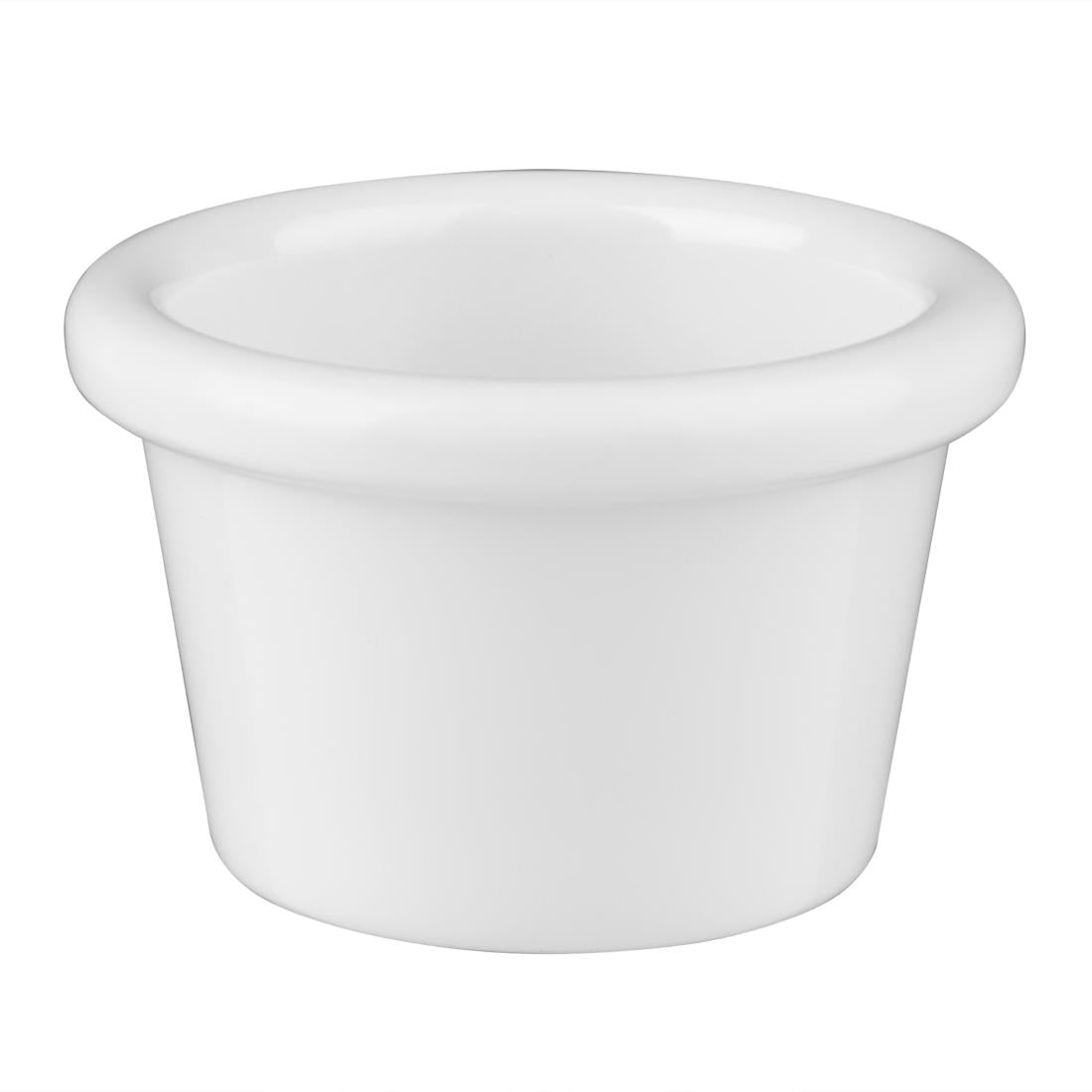 Olympia Kristallon Melamine Plain Ramekins White 63mm (Pack of 12) - T557 Melamine and Polycarbonate Olympia