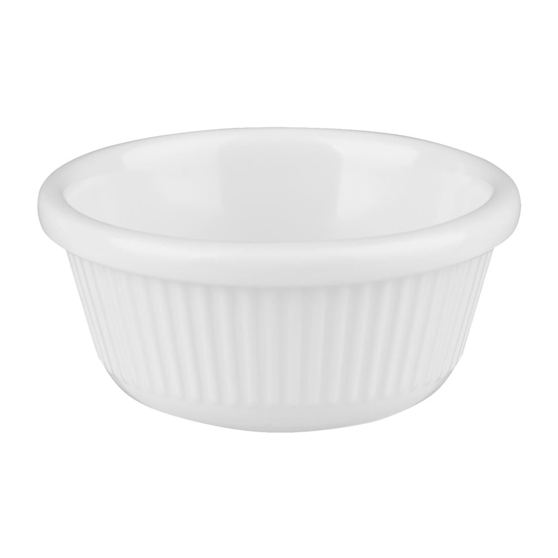 Olympia Kristallon Melamine Fluted Ramekins 57mm (Pack of 12) - T844 Melamine and Polycarbonate Olympia