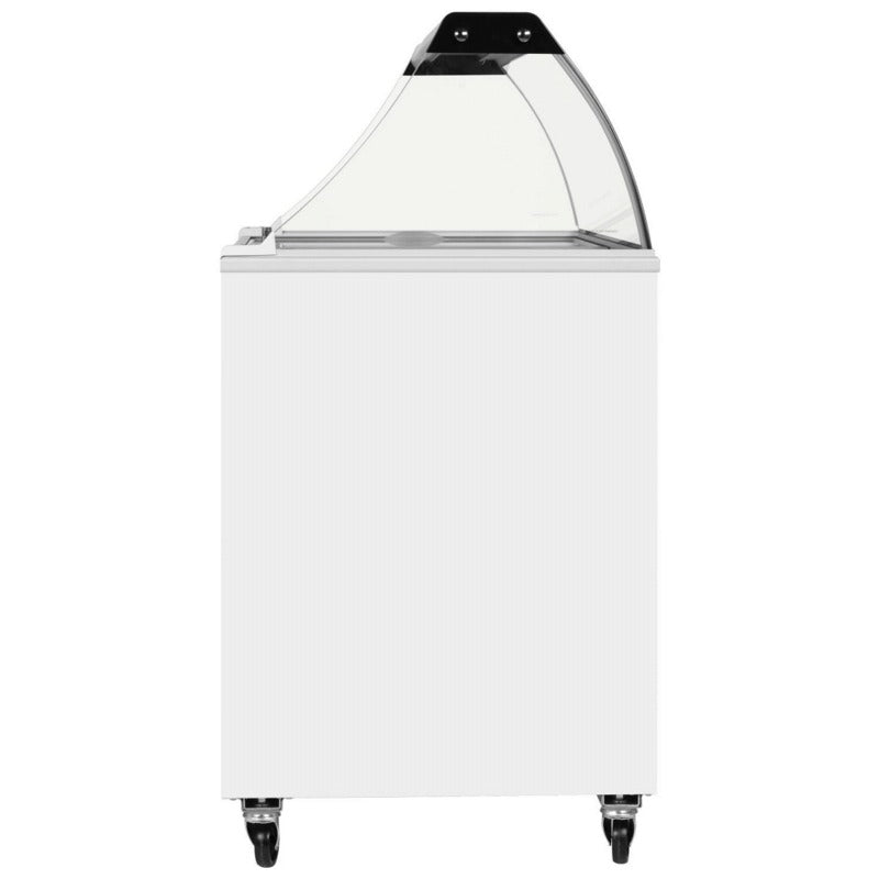 Tefcold Scoop Ice Cream Counter Display Freezer 7 x 5 Litre - IC300SC + CANOPY Ice Cream Display Freezers Tefcold   