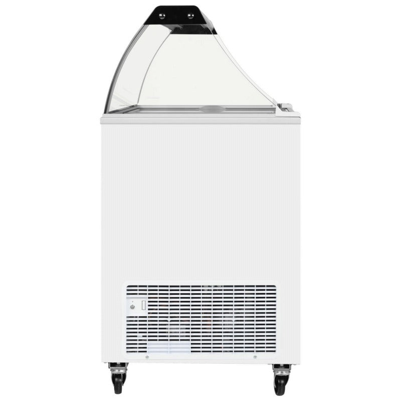 Tefcold Scoop Ice Cream Counter Display Freezer 12 x 5 Litre - IC500SC + CANOPY Ice Cream Display Freezers Tefcold
