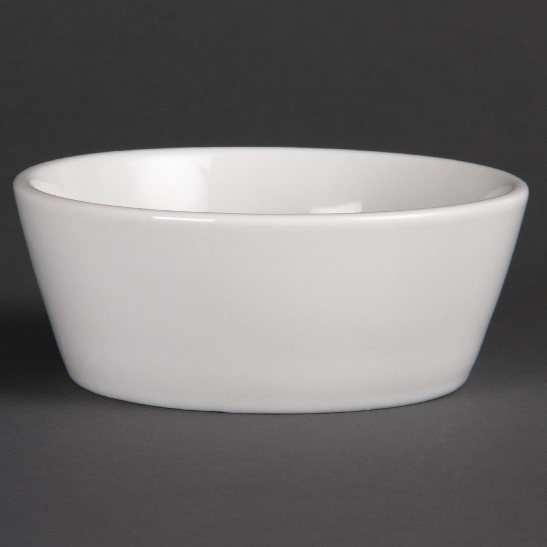 Olympia Whiteware Sloping Edge Bowls 120mm (Pack of 12) - U163 Bowls Olympia
