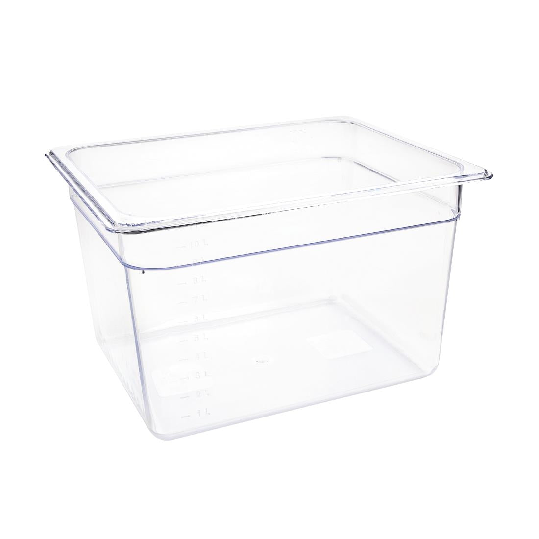 Vogue Polycarbonate 1/2 Gastronorm Container 200mm Clear - U231 Vogue