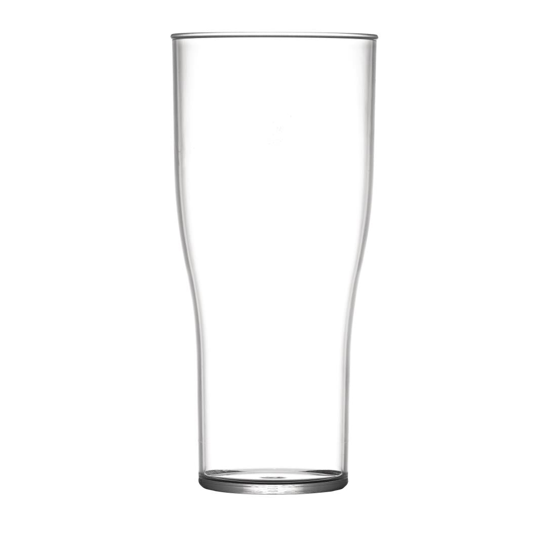BBP Polycarbonate Nucleated Pint Glasses CE Marked (Pack of 48) - U403 Plastic Drinkware BBP