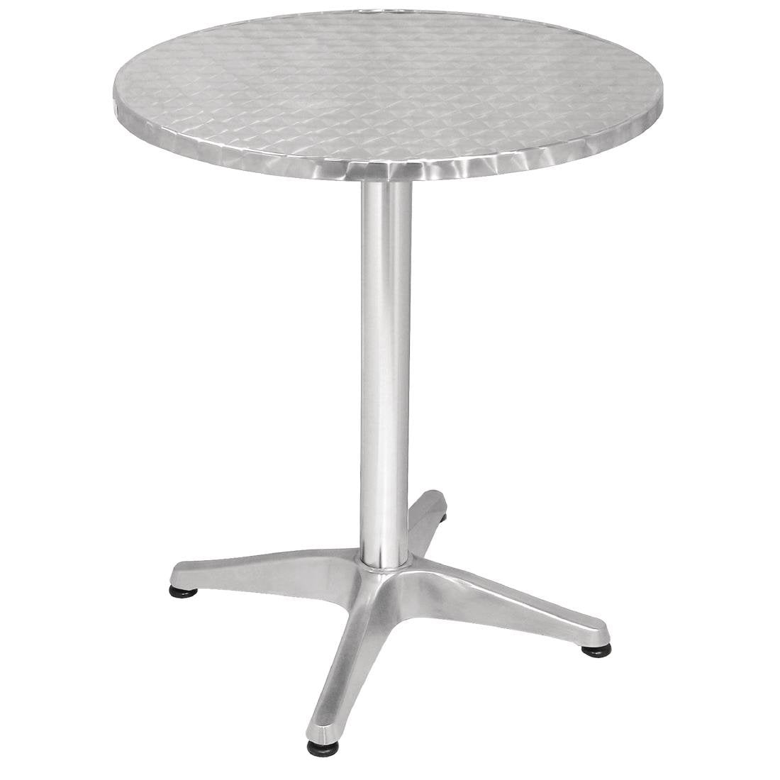 Bolero Round Bistro Table Stainless Steel 600mm - U425 Bolero